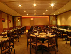 Cho-Sen Village dining room set for guests
